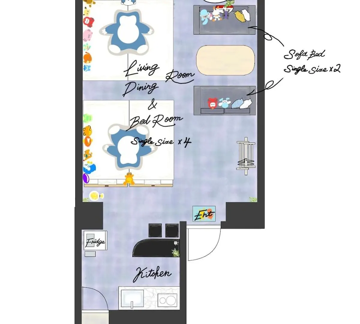Akihabara Area! Direct To Shibuya, Narita, Haneda Prefektura Tokio Apartmán